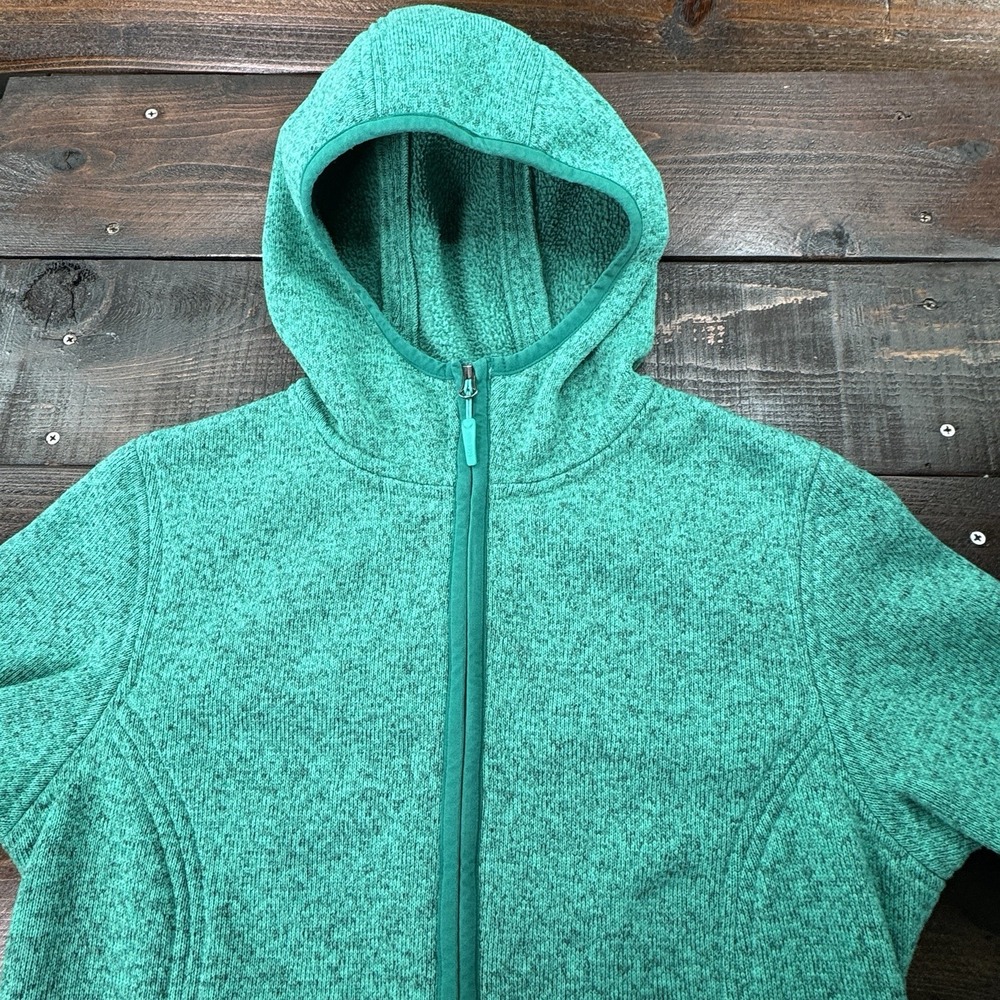 Marmot Norhiem Sweater Knit Fleece Jacket Women's Med Gorpcore Heather Green - Picture 5 of 16